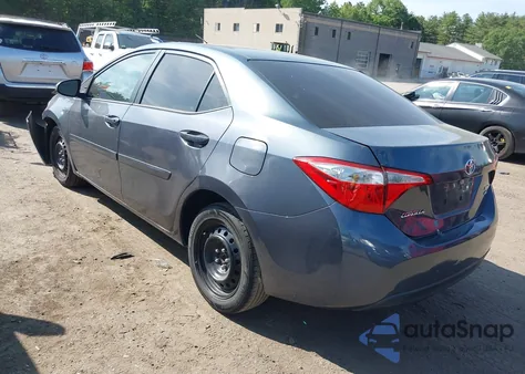 2016 Toyota Corolla Le z USA, uszkodzony, nr VIN 5YFBURHE3GP564887